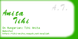 anita tihi business card